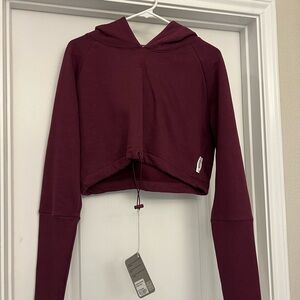 Gymshark Slounge Drawcord Hoodie - Dark Ruby - Medium